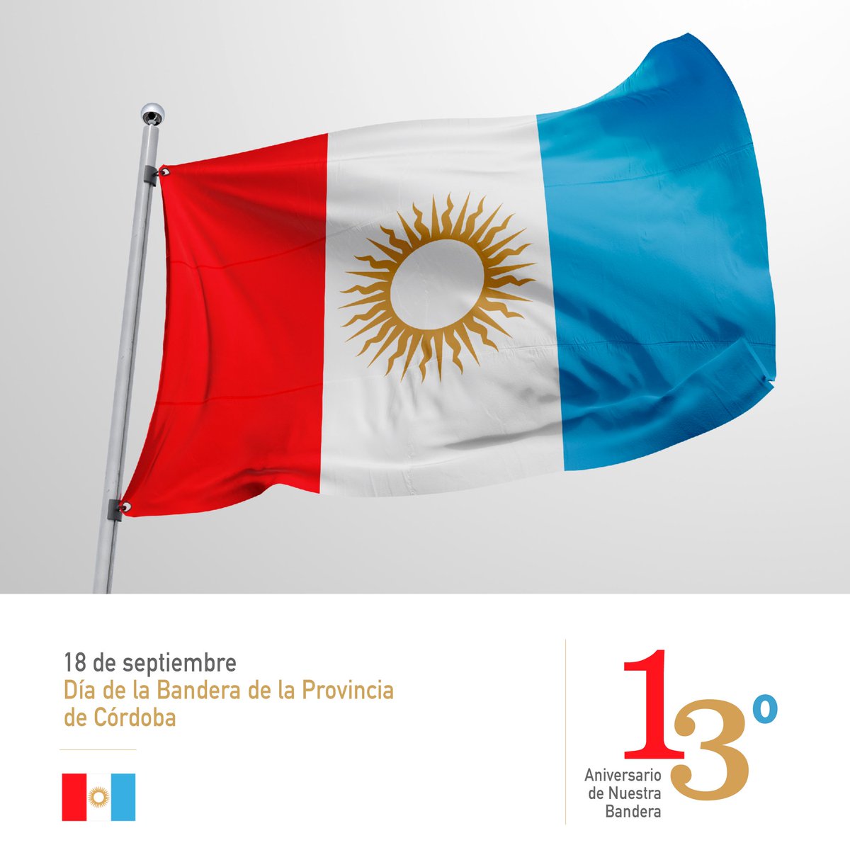 ceremonial_sc's tweet photo. 18 de Septiembre: "Día de la Bandera de la Provincia de Córdoba", en conmemoración del fallecimiento del Brig. General Juan Bautista Bustos 🇱🇺
Su creador artístico y gráfico fue Cristian Baquero Lazcano en 2010.
¿Quieres conocer cómo fue creada? https://t.co/FwssDflMBs https://t.co/48TcwgzNxu