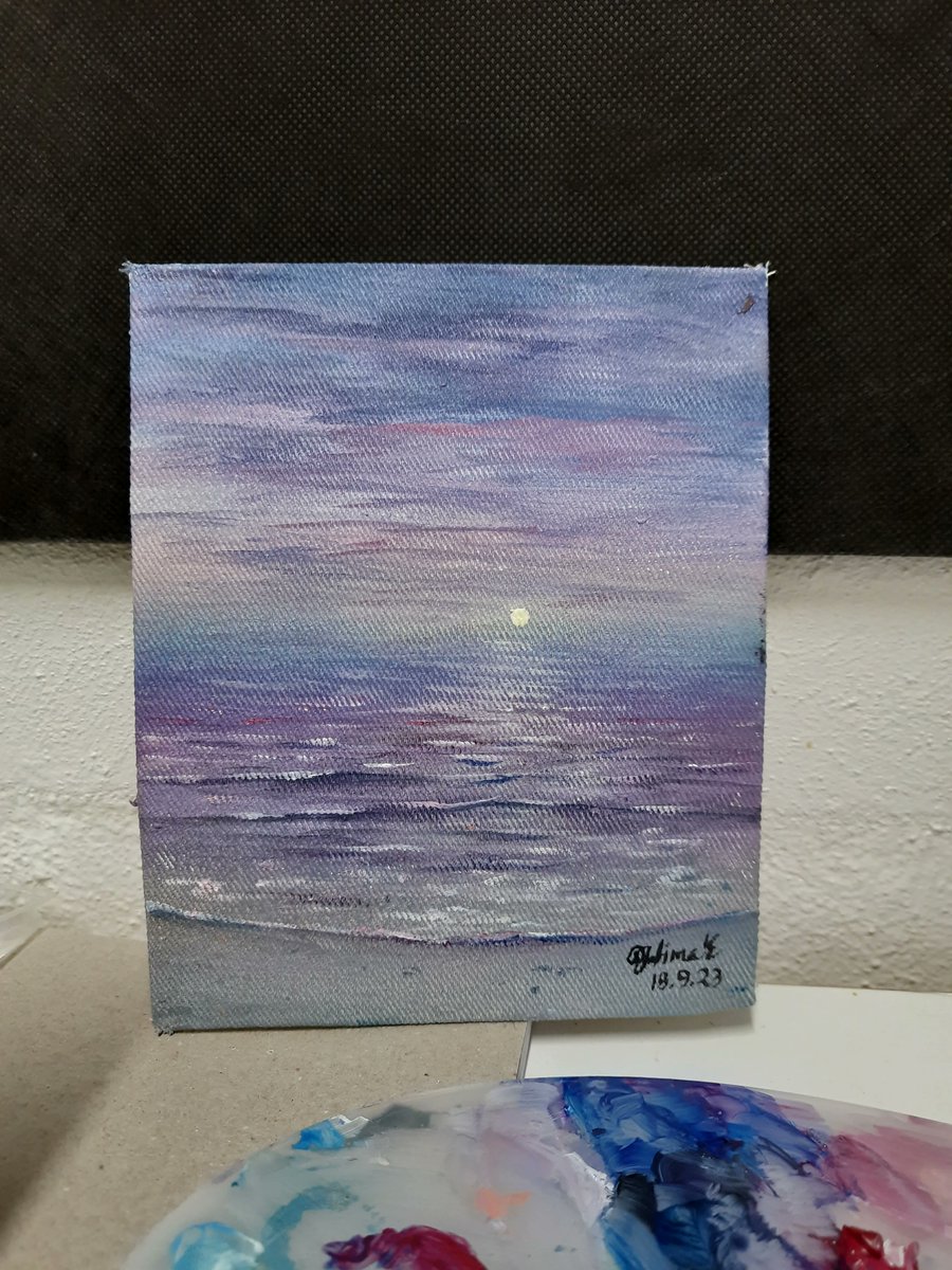 Feisha477494's tweet photo. beach painting 
#UC_11937  #painting #canvas https://t.co/TT6l1MyaCy