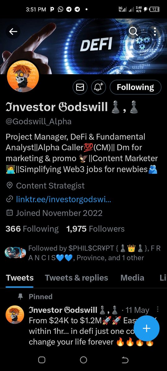 Donfranco46's tweet photo. @Philscryp @Godswill_Alpha @Million_Davis @adeleke158 @DonaldOkek4 @AnselmOsita 

0xf43f26b98F347e413d502fe2D1bD02c6c89A93DE

Usdt bep20 https://t.co/kVxIxERViZ