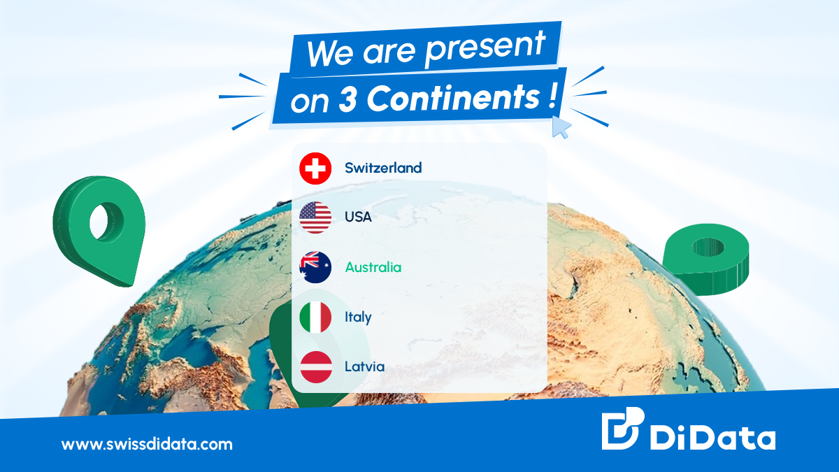 swissdidata's tweet image. 🌏From North America to Europe and Australia, we&apos;re expanding our reach to serve you better.🚀
Stay tuned for more updates as we continue to grow and provide innovative solutions to labs around the world. Thank you for your support👩‍🔬👨‍🔬
#DiData #LabDataSolutions #ExpandingHorizons