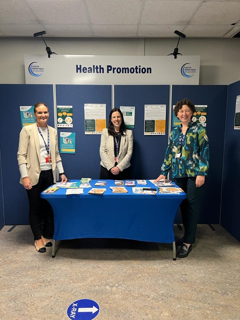 A great morning in OLOL Drogheda  celebrating World Patient Safety Day. Meeting with staff and patients and chatting about #patientsafety. A special thank you to Orla Kenny, Patient Engagement Manager RCSI. #WPSD23  
@EmilyMMaguire @NursingOlol @NationalQPS @HealthPromoOLOL