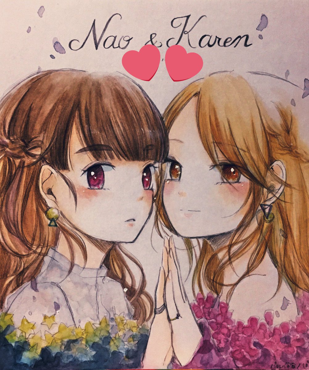 北条加蓮 ,神谷奈緒 「なおかれ 」|ぱるめそ🌈のイラスト