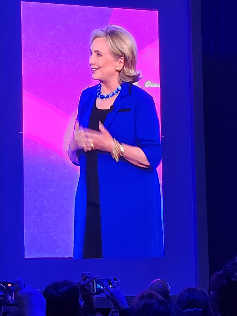 Address: age gap, reproductive healthcare, every girl every where education, gender based violence, climate, bigotry, misogyny... so we don't need to keep saying women's rights are human rights and human rights are women's rights, once and for all <a href="/HillaryClinton/">Hillary Clinton</a> #CGI2023