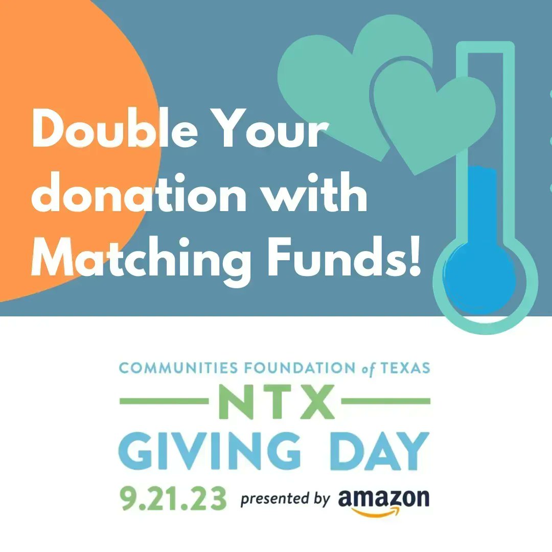 Project4031's tweet image. North Texas Giving Day is almost here and we have exciting news!🎉 Any donation made now will be matched up to $12,000! Follow this link buff.ly/3sXpy8l  for a chance to double your donation and help us reach our $25,000 goal! #NTXGivingDay #Project4031