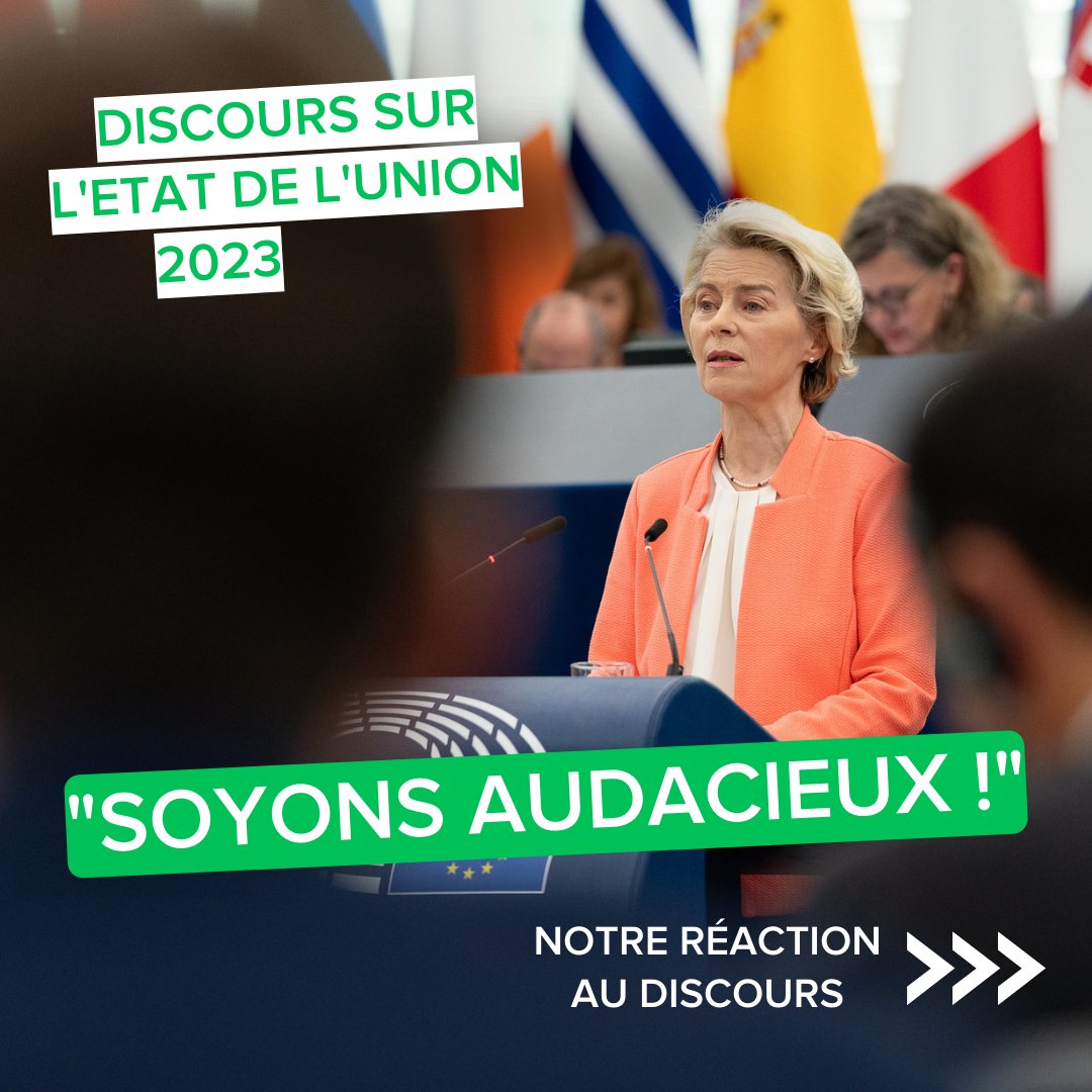 🟢 La Présidente de la Commission européenne, <a href="/vonderleyen/">Ursula von der Leyen</a>, a prononcé le 13 septembre, devant les députés européens, le dernier discours sur l'État de l'Union de la mandature. Elle a présenté les priorités et initiatives de la Commission pour l'année à venir. #SOTEU