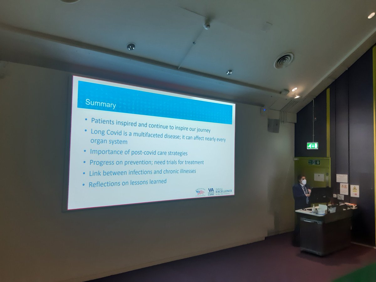 Long Covid Support ๐ (@long_covid) on Twitter photo A truly inspiring lecture from <a href="/zalaly/">Ziyad Al-Aly, MD</a>. Thanks to @Daltmann10 <a href="/ImperialMed/">Imperial Medicine</a> <a href="/imperialcollege/">Imperial College London</a> for hosting.
Thanks for continually putting the #LongCovid community and its advocates at the centre of the huge amount of work that you do.
#TreatLongCovid
<a href="/oonagh_cousins/">Oonagh Cousins</a>
<a href="/JoD66/">Jo D ๐ท๐</a> A truly inspiring lecture from <a href="/zalaly/">Ziyad Al-Aly, MD</a>. Thanks to @Daltmann10 <a href="/ImperialMed/">Imperial Medicine</a> <a href="/imperialcollege/">Imperial College London</a> for hosting.
Thanks for continually putting the #LongCovid community and its advocates at the centre of the huge amount of work that you do.
#TreatLongCovid
<a href="/oonagh_cousins/">Oonagh Cousins</a>
<a href="/JoD66/">Jo D ๐ท๐</a>