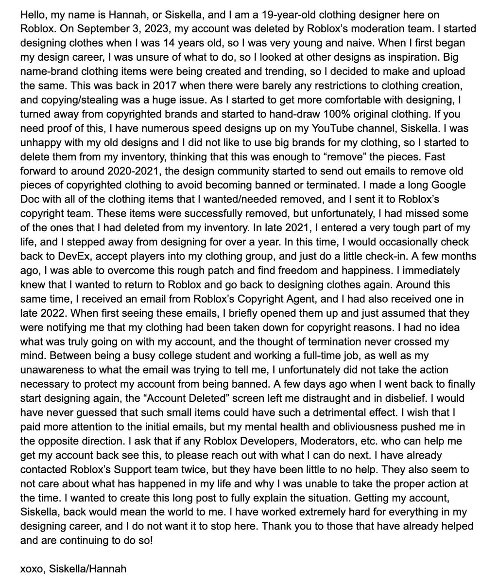 My story and my statement. 
Please retweet, tag people who can help, or anything that gets me closer to getting my account back. 

I can’t thank you all enough for the love, support, and help that I’ve already been shown. 

Not giving up and not losing hope🫶🏼
#SaveSiskella