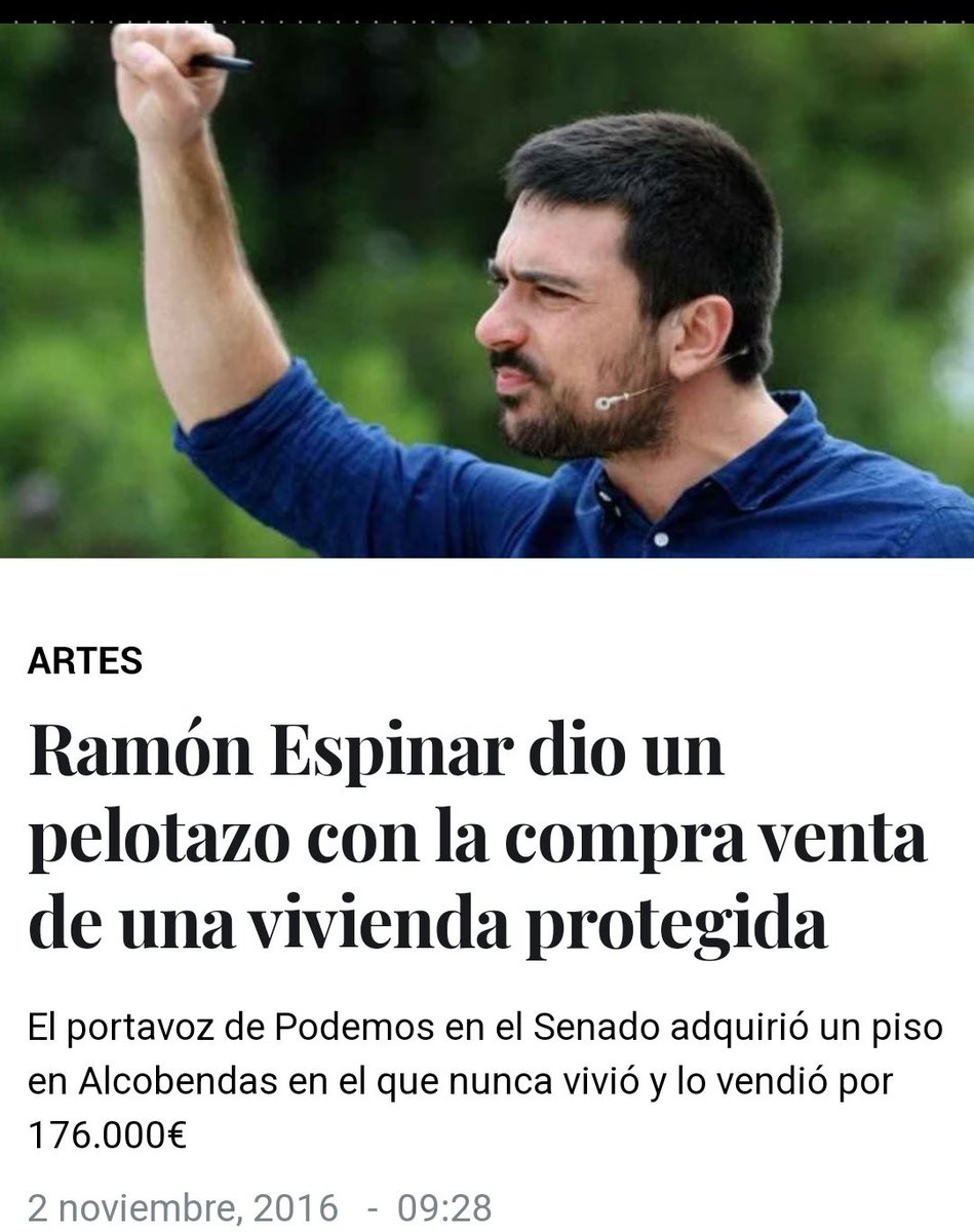 ElPianodeBogart's tweet photo. Ramón Espinar aka El coca colo dando pelotazos con vivienda protegida https://t.co/g3C1dAf9jo