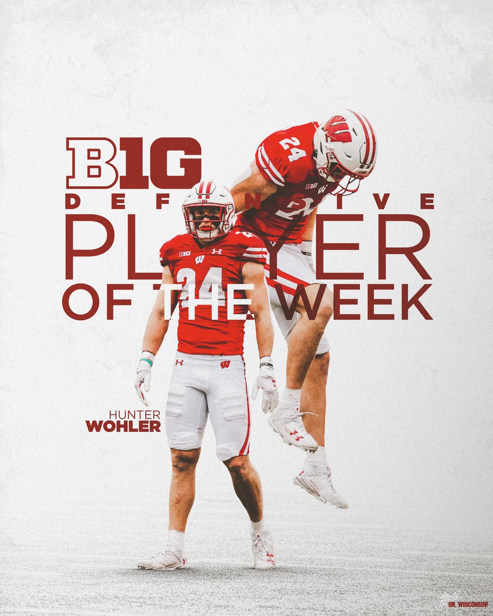 𝙃𝙐𝙉𝙏ing season 😳

<a href="/HunterWohler/">Hunter Wohler</a> is the <a href="/bigten/">Big Ten Conference</a> DPOW ‼️