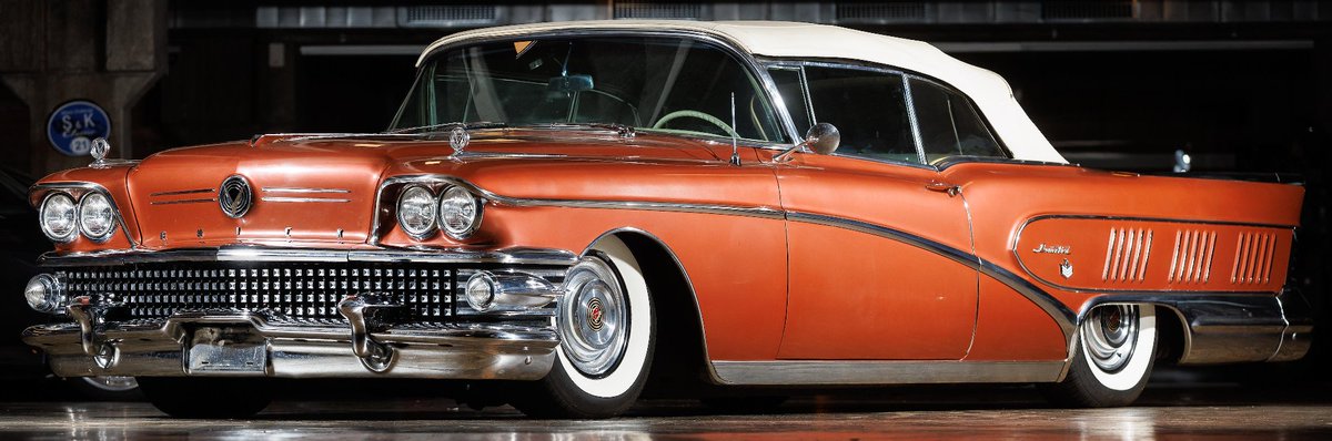 UltimativCars's tweet photo. #QuailAuction2023

Before being replaced '59 by the Electra 225, the 1958 #Buick #Limited [#Series700] was made in 7.438 units:
6.597 Riviera|s (2d: 1.026, 4d: 5.571) &amp; 839 #Convertible|s. 

That's n°764/839 in (#2475H) #Garnet-#Red #Metallic; est. at $100-150k &amp; sold at $100.8k. https://t.co/MGH6XYqgLt