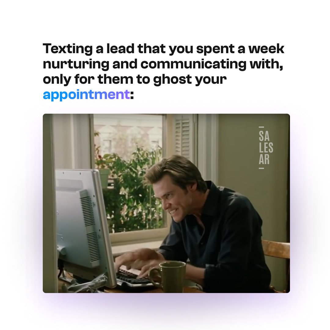 Salesar_here's tweet photo. Have you ever been in this situation?👀

#leadgeneration #b2b #appointmentsetting #appointment #sales https://t.co/cia8NZgrwj