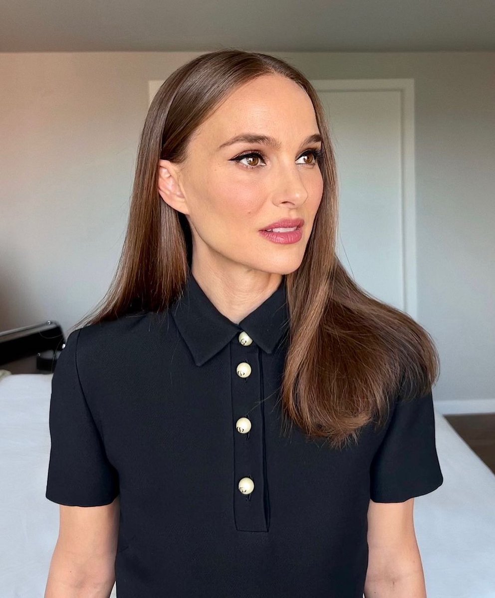nportmanonline's tweet image. Stunning! Natalie Portman getting ready for the #SDGActionWeekend yesterday.