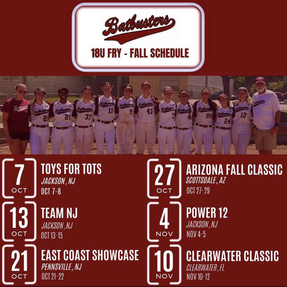 Julia Regan (@juliaregan2024) on Twitter photo So excited for this fall! <a href="/PCfriarsoftball/">Providence Softball</a> <a href="/KelseyChrist221/">Coach Kelsey</a> <a href="/CoachAlexG/">Alex Gustafson</a> @Tarannnn_14 <a href="/NYUSoftball/">NYU Softball</a> <a href="/BrownU_Softball/">Brown Softball</a> @CoachRefsnyder <a href="/CoachCrowell8/">Sean Crowell</a> <a href="/TerrierSoftball/">BU Softball</a> <a href="/ashley3waters/">Ashley Waters</a> <a href="/Bcard22/">Becca Carden</a> <a href="/JenTeague24/">Coach Teague (she/her)</a> <a href="/CULionsSoftball/">Columbia Softball</a> <a href="/NBatbusters/">NJ Batbusters</a> So excited for this fall! <a href="/PCfriarsoftball/">Providence Softball</a> <a href="/KelseyChrist221/">Coach Kelsey</a> <a href="/CoachAlexG/">Alex Gustafson</a> @Tarannnn_14 <a href="/NYUSoftball/">NYU Softball</a> <a href="/BrownU_Softball/">Brown Softball</a> @CoachRefsnyder <a href="/CoachCrowell8/">Sean Crowell</a> <a href="/TerrierSoftball/">BU Softball</a> <a href="/ashley3waters/">Ashley Waters</a> <a href="/Bcard22/">Becca Carden</a> <a href="/JenTeague24/">Coach Teague (she/her)</a> <a href="/CULionsSoftball/">Columbia Softball</a> <a href="/NBatbusters/">NJ Batbusters</a>