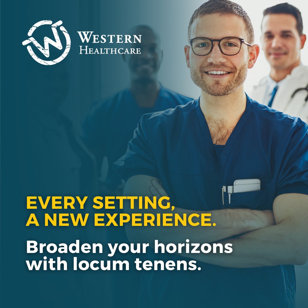 Western_HealthC's tweet photo. Whether you're seeking a short-term assignment in a new city or a long-term placement in a rural community, locum tenens opportunities can provide the flexibility to meet your needs. Broaden your horizons with locum tenens. 🌍 #LearnEveryday #LocumAdventures #flexibility https://t.co/6SyGEKwirH