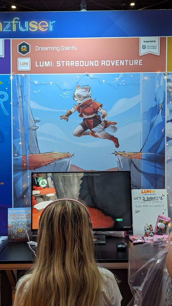 LumiStarbound's tweet photo. 🌟 We can't believe it's already been a week since @IGFestUK #i71! We had a great time showcasing and chatting with everyone.

We were overwhelmed with the positive feedback everyone had for Lumi, and we are excited for what's coming. Stay tuned for this Starbound Adventure! 🚀 https://t.co/feZOJI4qnH