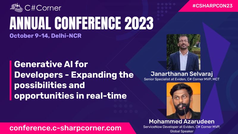 Exited to deliver a session on c#conference