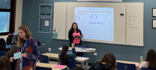 So impressed &amp; proud of our newest Math 1 co-teaching pair of Miranda Gonzalez &amp; @lizabolingD207. This pair has implemented so many co-teaching strategies with fidelity and have created such a warm environment filled with high expectations for ALL kids. Keep up the great work!