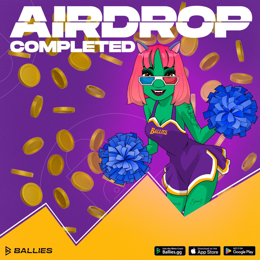 🫡 Royalties Back to Community! 🫡

The first-month distribution is complete, with 50% of secondary sales royalties from the Cheerleaders collection now distributed to our Cheerleaders NFT holders! 💚

And the best part? This monthly tradition is here to stay! 🔥

#BalliesFam