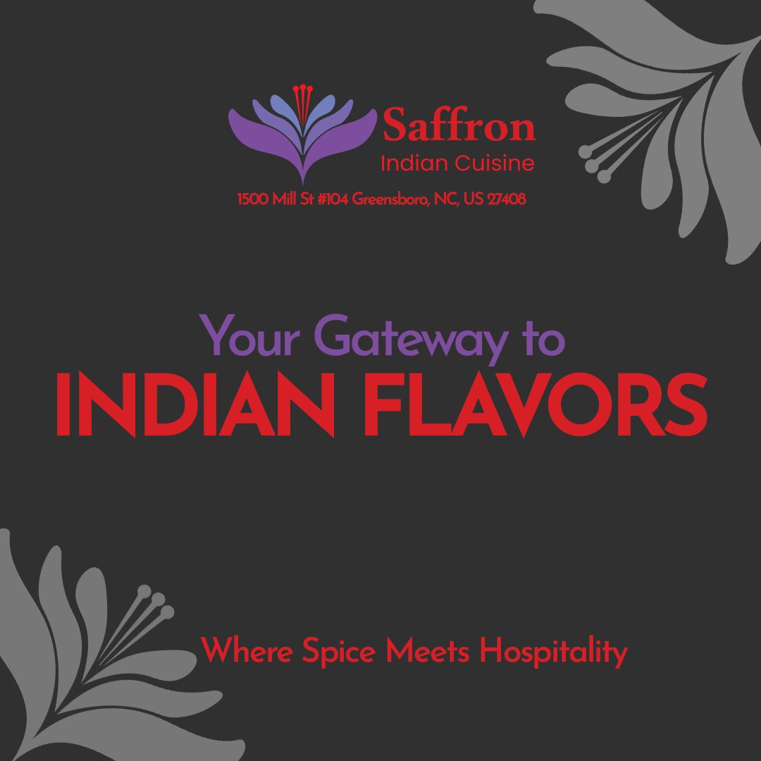 SaffronIndianNC's tweet photo. Saffron Indian Cuisine: Your Gateway to Indian Flavors! 

#SaffronEats #GreensboroEats #GreensboroFood #NCIndianCuisine #SaffronRestaurant #LocalFlavors #FoodieAdventures #TasteOfIndia #GreensboroDining #GreensboroFoodie #IndianFoodInGSO #SaffronFlavors #IndianSpices #authentic https://t.co/IZO0kVgnFq