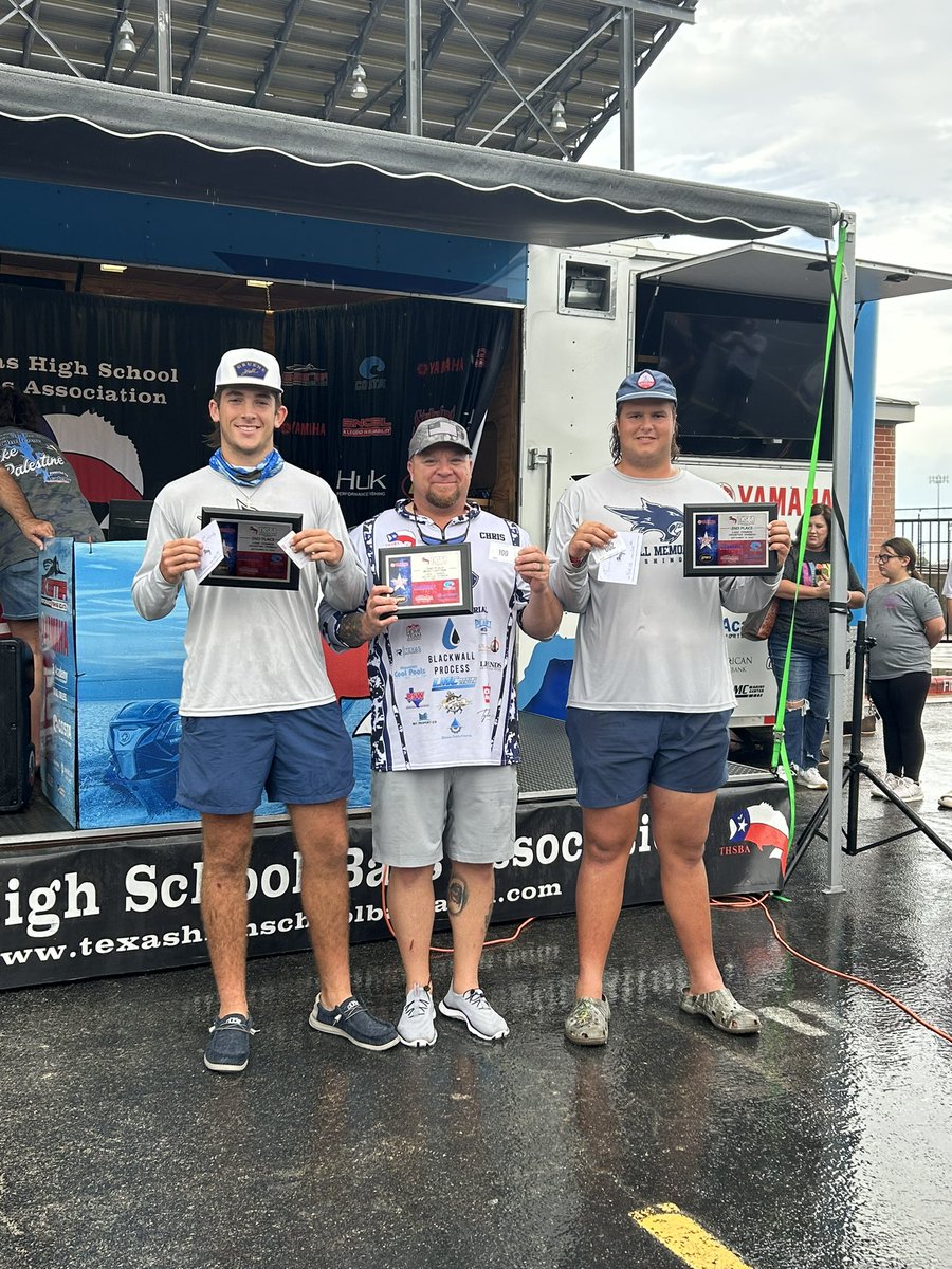 TMHSFishingTeam's tweet photo. Amazing start to our season on Lake Conroe! 🎣

2nd Place School 
2nd Place Team- Hayden &amp; Clayton
20th Place Team- Ethan &amp; Ben

Way to go, Anglers! https://t.co/tp3xbLQ4mH