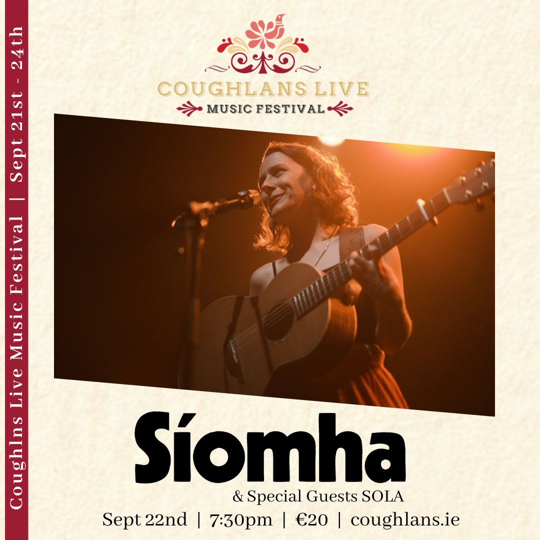 This week @siomhamusic plays @bridgeofsong on Weds (Sold Out) and then onto #Cork @CoughlansLive on Friday (Last few tickest available) Book at siomhamusic.com/tour linktr.ee/artistsinbloom