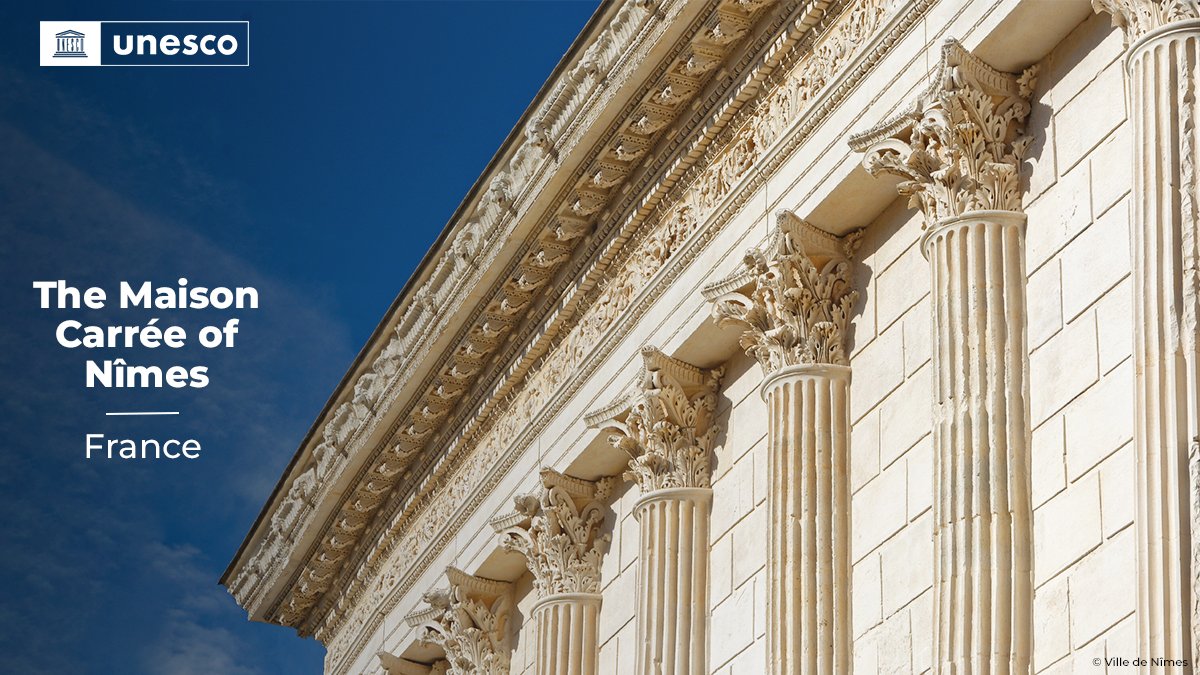 🔴BREAKING! New inscription on the @UNESCO #WorldHeritage List: The Maison Carrée of Nîmes, #France 🇫🇷. Bravo! 👏👏 ➡️ on.unesco.org/45WHC #45WHC