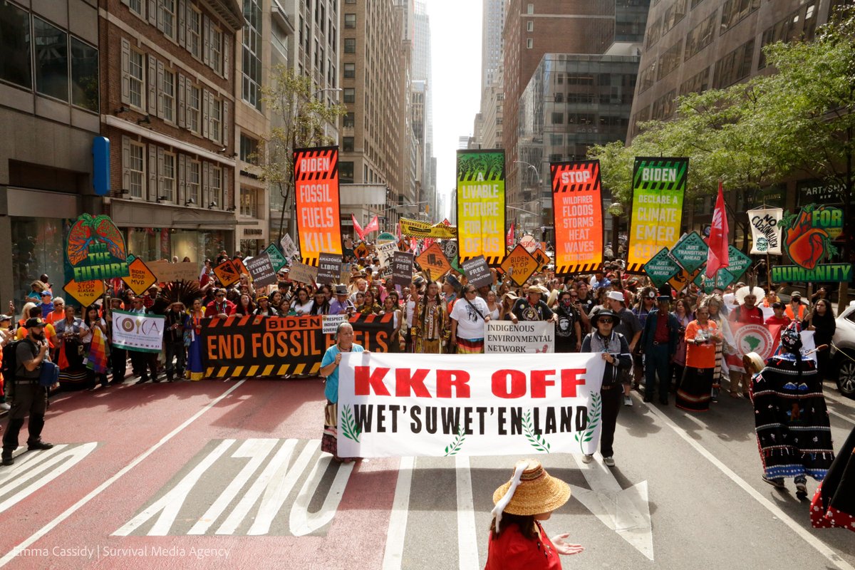 Yesterday 75,000 people marched in the streets of New York City to demand Biden #EndTheEra of fossil fuels.

<a href="/POTUS/">President Donald J. Trump</a>, declare a climate emergency and stop oil and gas development — now.