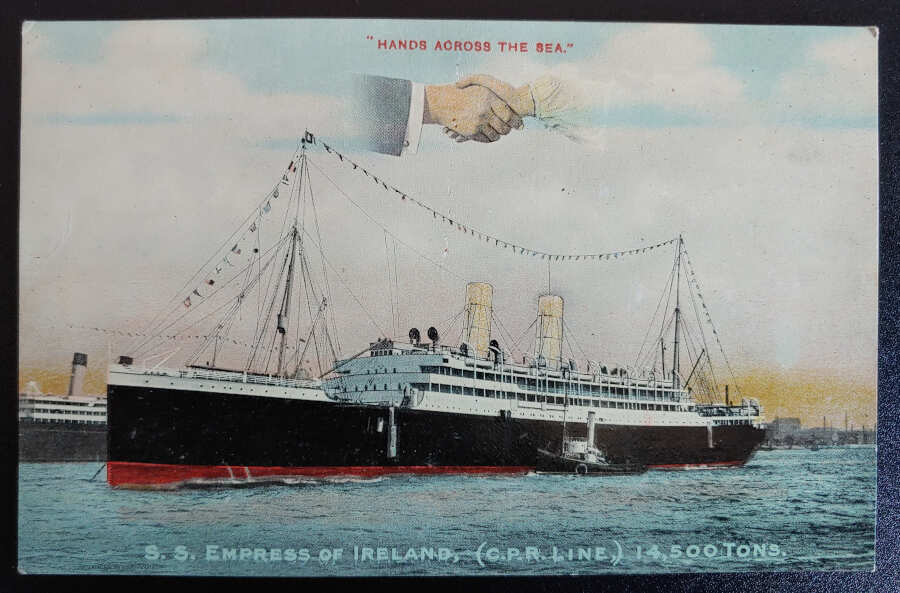 C.P. R.M.S. Empress of Ireland Unused colour Postcard Lot 120 in our auction Saturday 23rd September 2023 #CanadianPacificRailway #OceanLiners #RMSEmpressofIreland

bit.ly/3LrSgo8