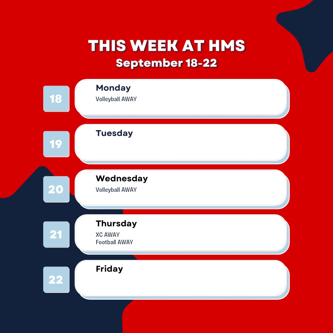 This week at HMS…