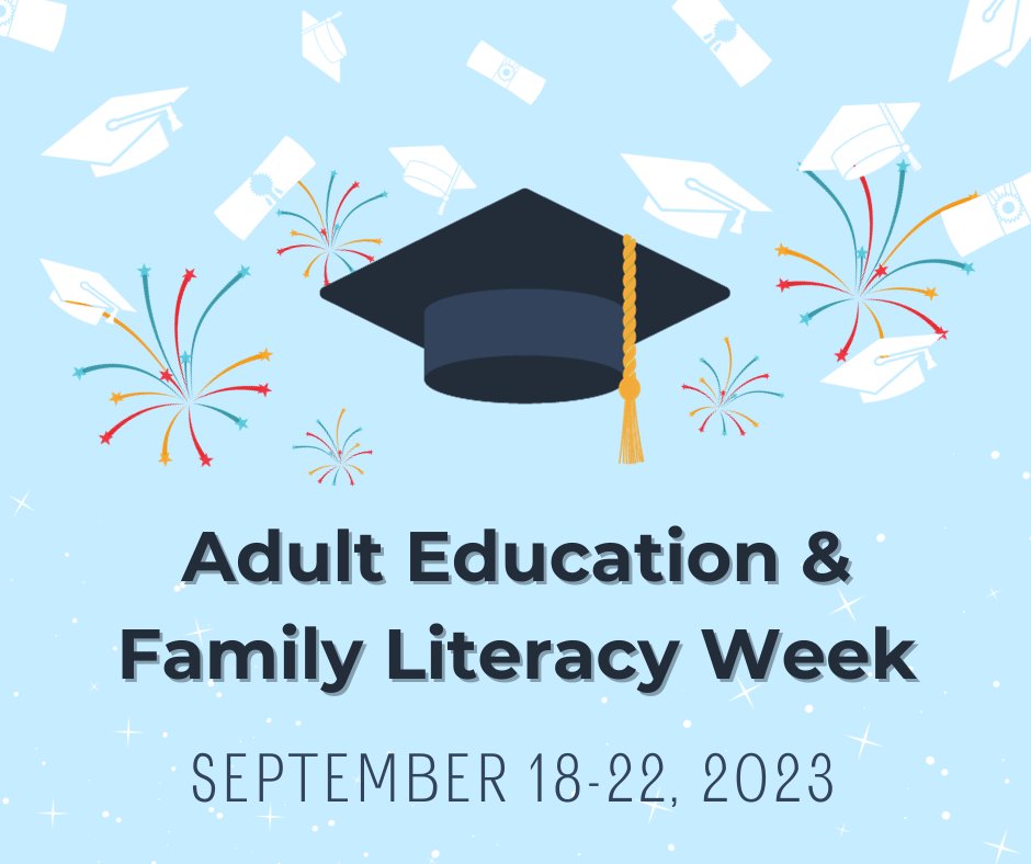 This week we are celebrating National Adult Education and Family Literacy Week! Education knows no age limits, and literacy is a lifelong journey. Follow our page all week as we share information about why #adultedmatters!
#aefl2023
#educateandelevate