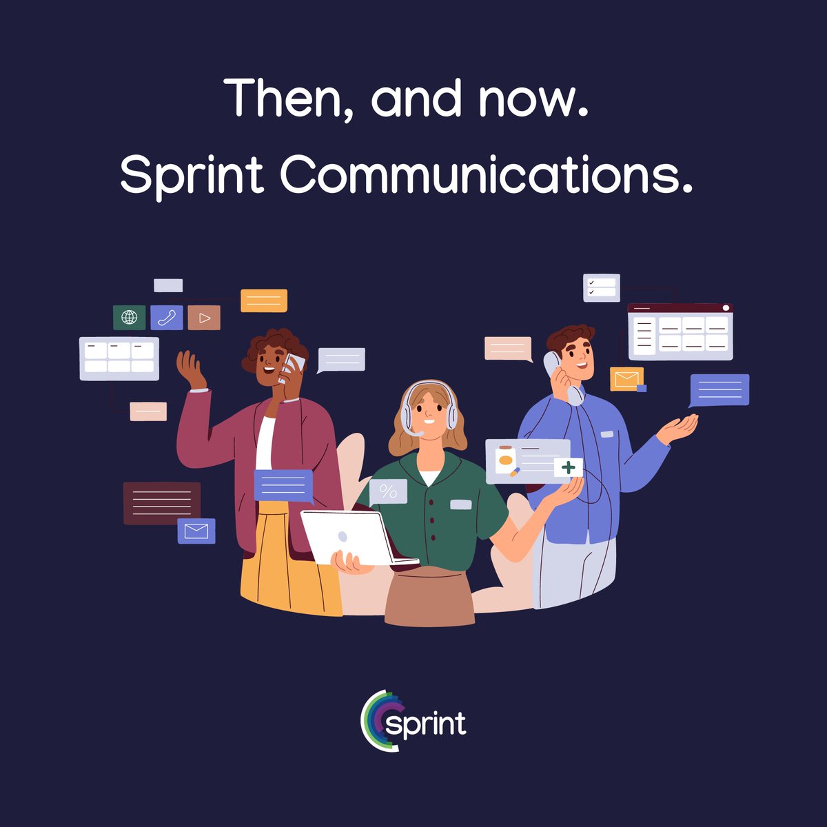 Sprint formed, 1995 UK mobiles 7%, 1999: 46%, 1 sold every 4 sec. By 2004, 100% market penetration. 15B global mobiles connecting people &amp; machines. Sprint covers networks, business mobiles, telematics, IT support. Talk to us at 0330 128 9000. #SprintGroup #Telematics #SMEs