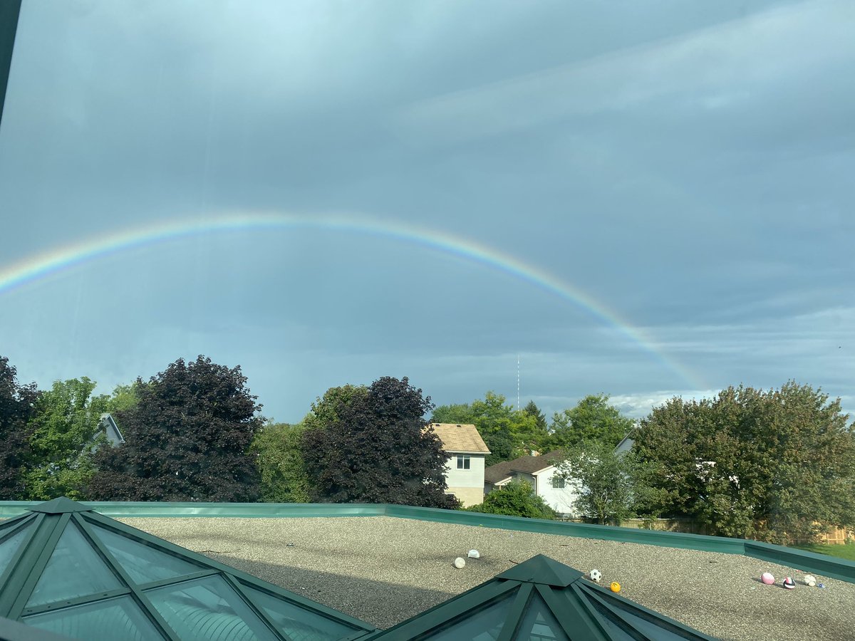 MsMWalker1's tweet photo. Saw a beautiful rainbow outside of the class today. It’s going to be a good day @AshleyOaksPS. https://t.co/szq4xgyspz