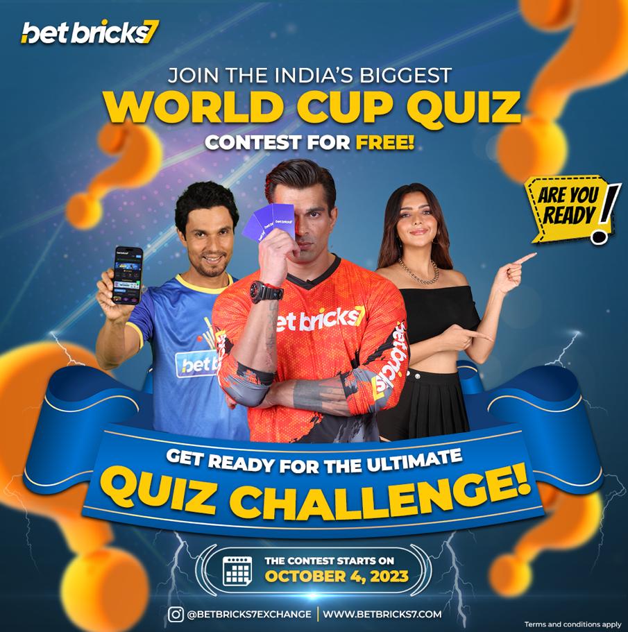 Join the India,s Biggest World Cup Quiz Contest for Free!

Get Ready For The Ultimate
Quiz Challenge!

the contest starts on october 4, 2023

.

.

#worldcup2023 #quiz #megaquiz #biggestquiz #contest #cricket #sports #knowledge #trending #quizcontest