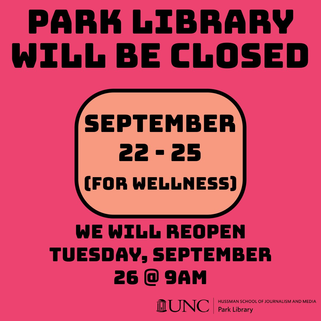 UNC Park Library tweet media
