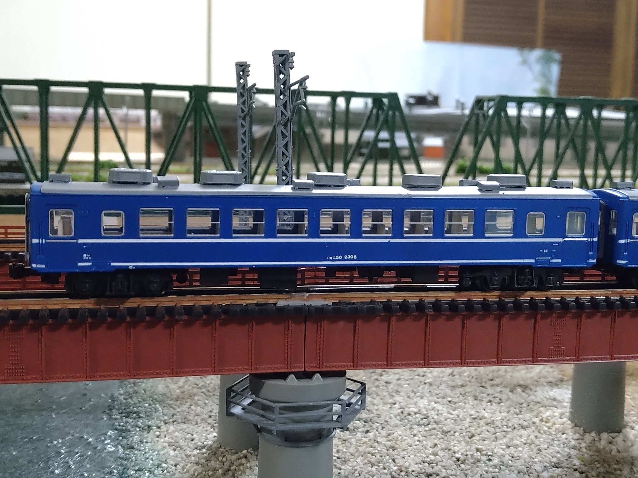 No.50鉄道Nゲージジオラマ車両、バス付き No.50鉄道Nゲージジオラマ車両、バス付き - メルカリ