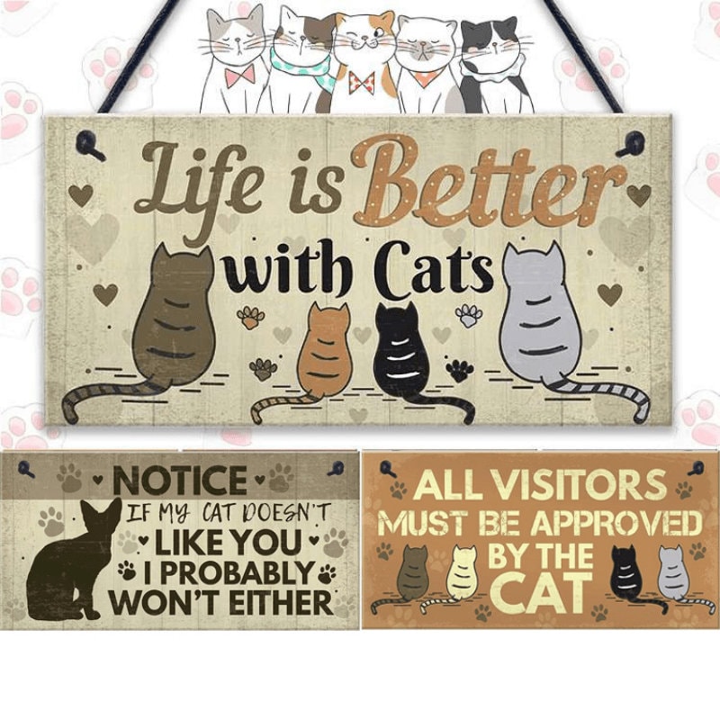 Are you a cat lover? Looking for a gift for someone with furry friends? Check out our perfect hanging signs. 

cluckysbazaar.etsy.com/listing/156878…

#PetWoodenSign #CatDecoration #FunnyCatSigns #CatLoverDecor #WoodenCatTag #WallDecor #CatLoversGifts #ChristmasGifts #HolidayDecor #CatLoverGift