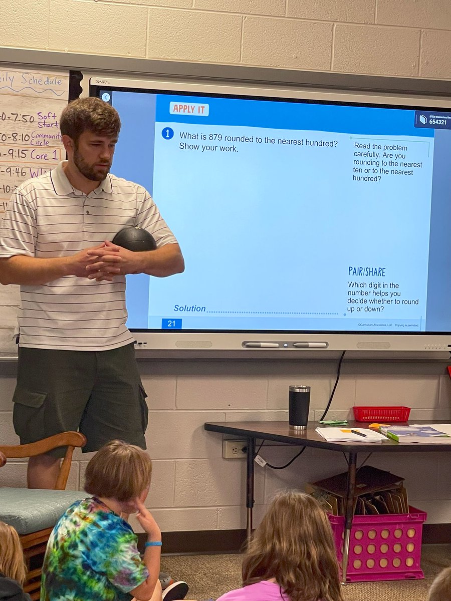 Mr Anderson’s 3rd graders strategizing and collaborating with team members for math this morning! Purposeful groups and variety of math tools available! <a href="/iReady/">i-Ready</a> <a href="/WaukeshaSTEM/">Waukesha STEM</a>