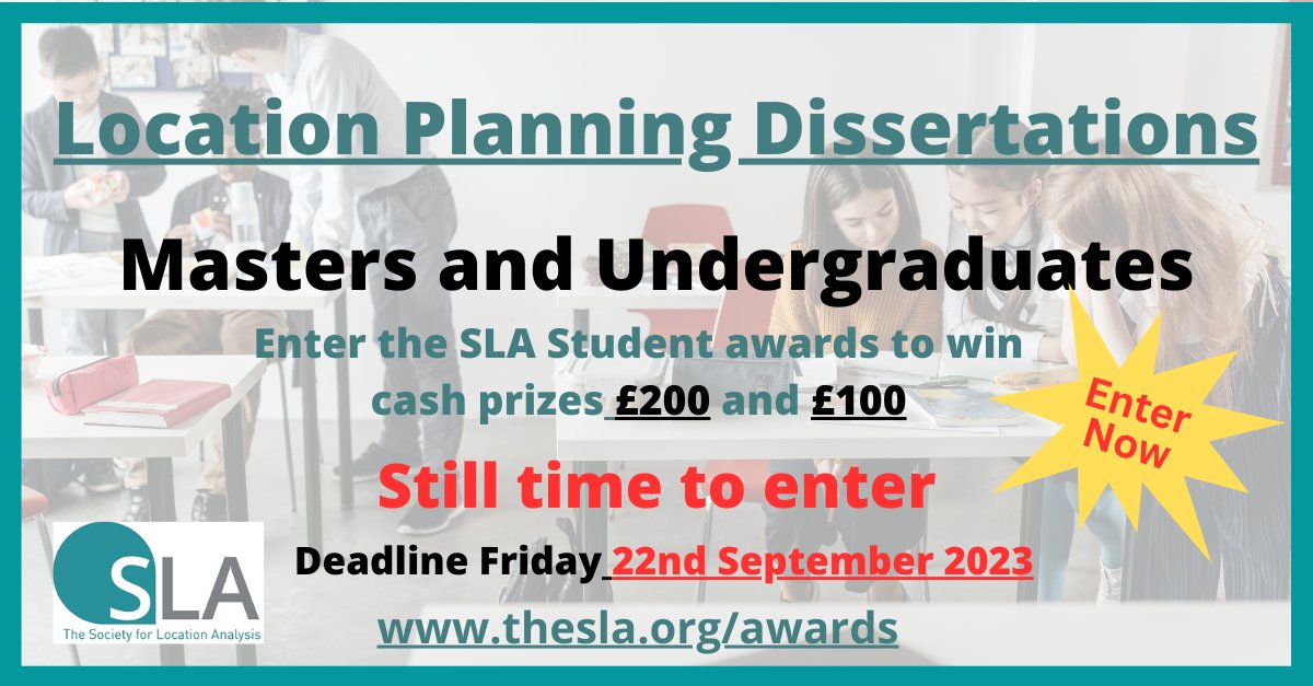 The Society for Location Analysis (SLA) tweet media