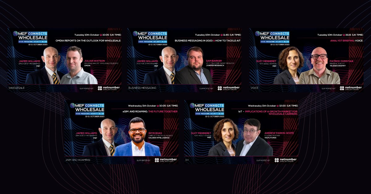 NetNumber's tweet image. 🗓️ We are proud sponsors of the @MEF CONNECTS Wholesale 2-day event on Oct. 10-11.  Don&apos;t miss out!

Register today: mobileecosystemforum.com/events_/mef-co…!

#MEFConnects #telecomevent #businessmessaging #voice