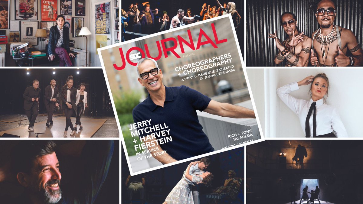 SDCweb's tweet photo. The newest edition of the SDC Journal, our Choreographers + Choreography special issue, is online! It features a conversation between Jerry Mitchell & @HarveyFierstein, an interview w/ @Rich_and_Tone, & much more from our Membership. ๐
https://t.co/MBv2JUZEvs
#SDCJournal https://t.co/SaGG9Je9hy