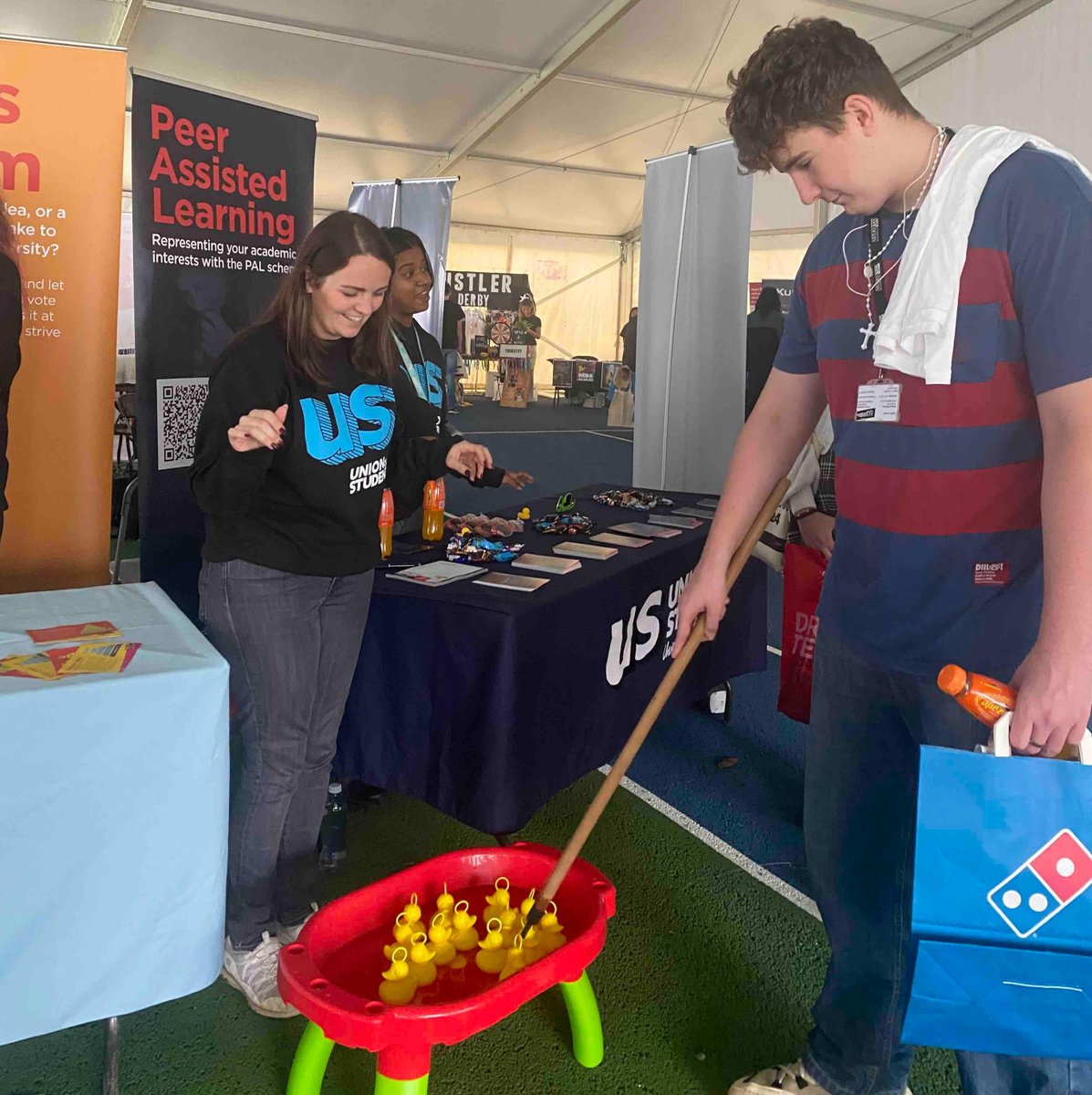 derbyunistudent's tweet image. That’s a wrap for @DerbyUni Freshers’ Fair Day 1! We hope all of our new and returning students have had a great day!

We will be back tomorrow, where you can meet our Sports, Societies, Student Led Services, and get plenty more freebies! 😄

#FreshersFair2023 #FreshersFair