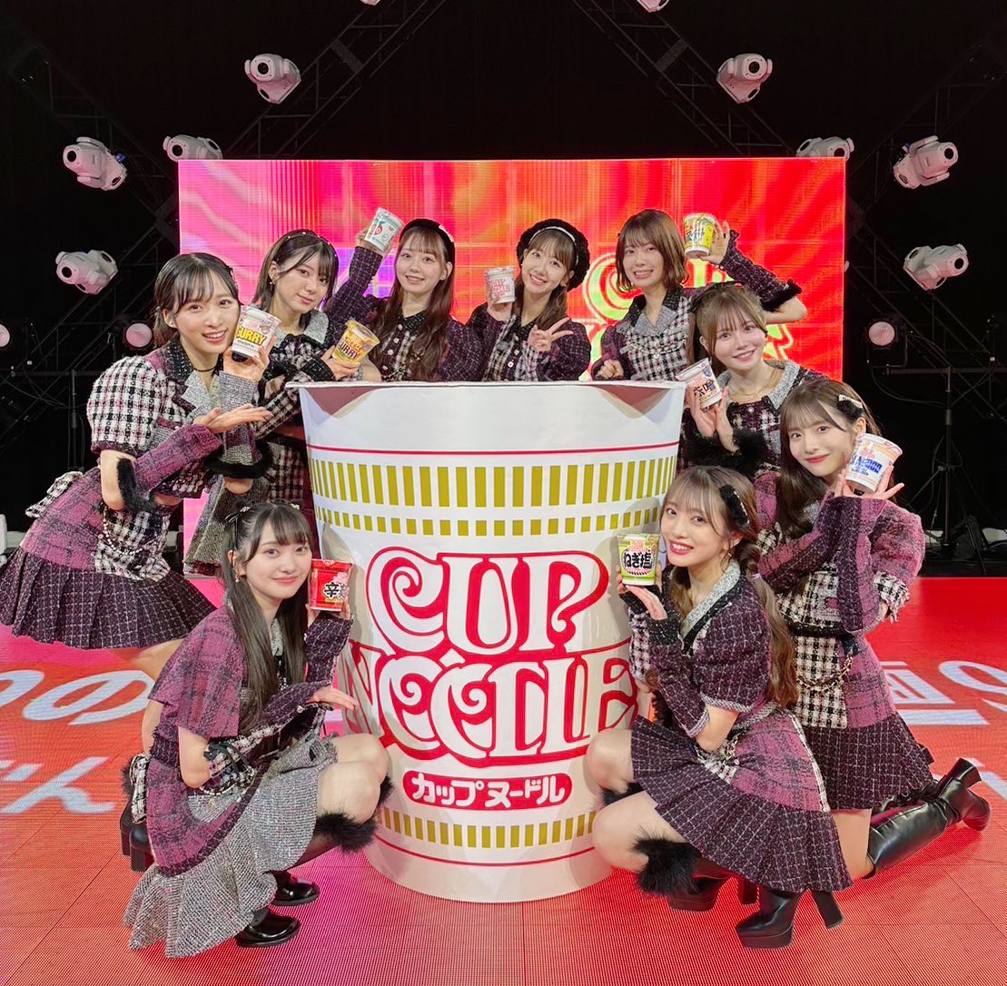 AKB48×カップヌードル 一晩限りのユニット「麺9」結成⁉ ~3分なんて待っ