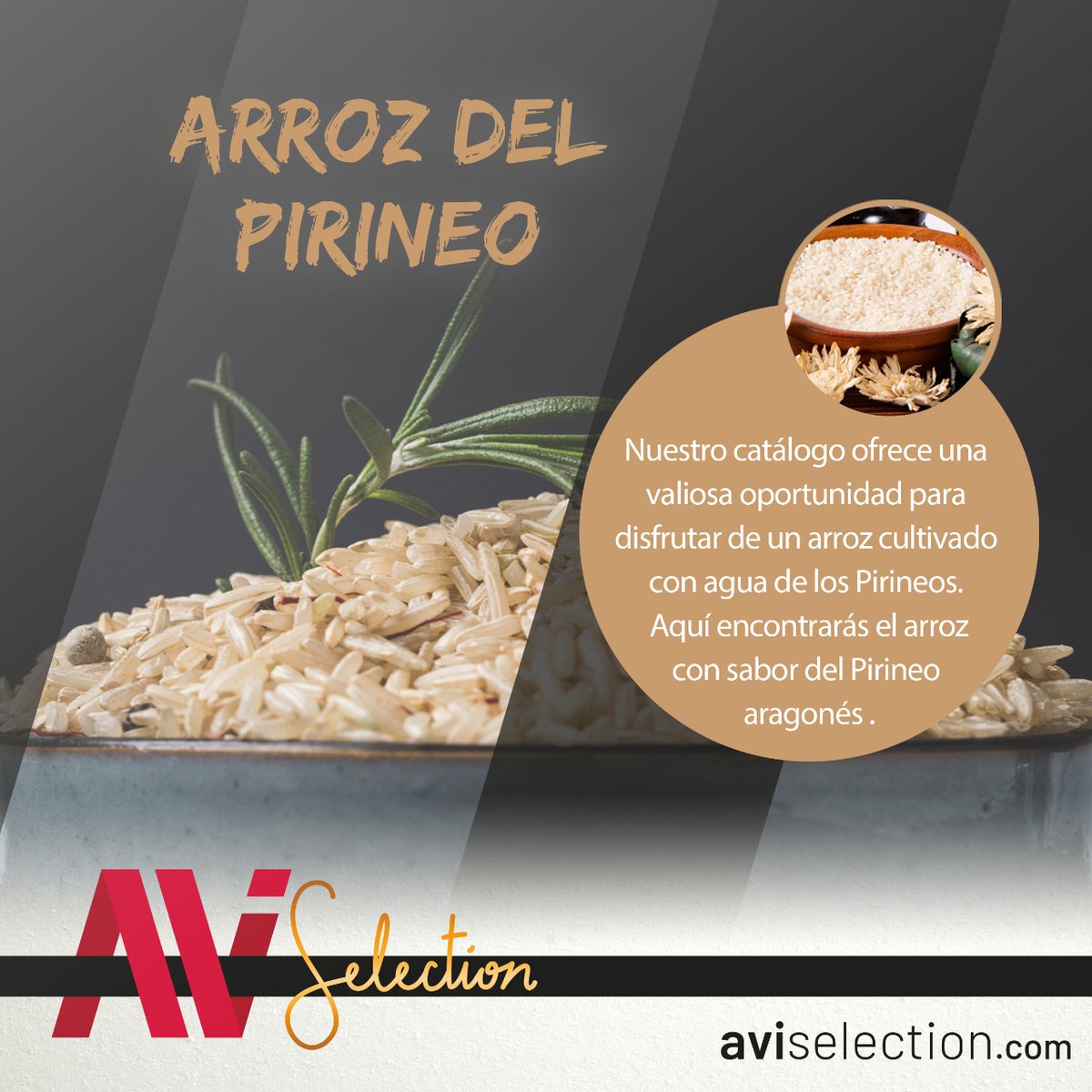 🌾🏞️ ¿Listo para descubrir el sabor de los Pirineos de un solo bocado? 🍚 En nuestro catálogo tienes una gran oportunidad para disfrutar de un arroz cultivado en el Pirineo.  🔗Elije tu favorito en: aviselection.com/58-arroz-del-p… #AVISelection