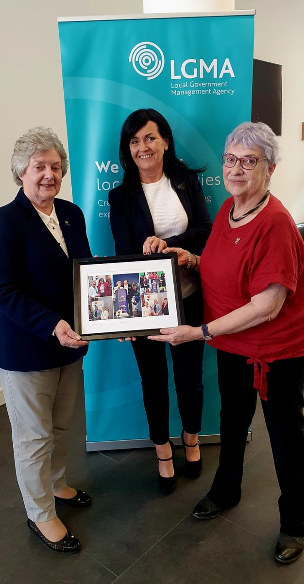 Today our National Network of Older People's Council met in the @LGMAIreland to say farewell to our Chair Kitty Hughes and to congratulate and welcome our new Chair Ita Healy. Kitty has done amazing work for Age Friendly throughout the years, paving the way for the incoming