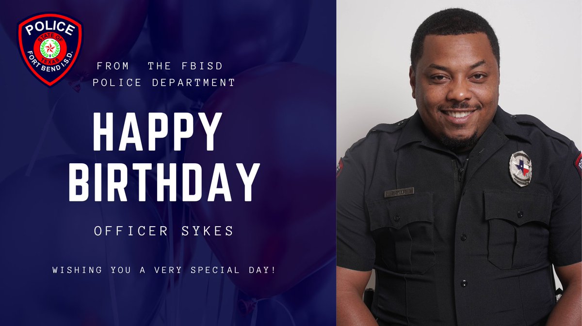Tag us in a photo with Officer Sykes to help make his birthday extra special! @BHS_Broncos
