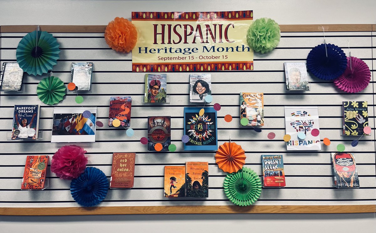 Happy Hispanic Heritage Month! Celebrate by checking out one of these amazing books!🇲🇽🇵🇷🇬🇹🇪🇨…