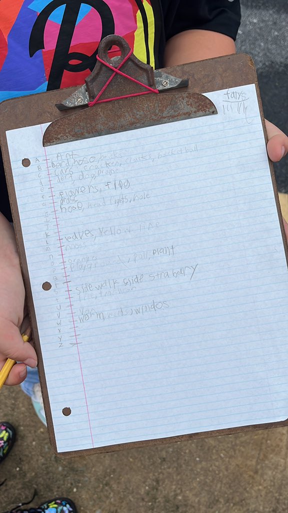 BC_PhysEd's tweet image. Stuck on an I design or stem activity!? Nothing better than thinking outside of the box. Literally outside of our school 💭🤔 3rd grade Ss complete an A-Z iSpy activity while walking over a mile 🚶🏼‍♀️🚶🏻

#BCrocks #BCPE @DASD_BC #wewalked2miles