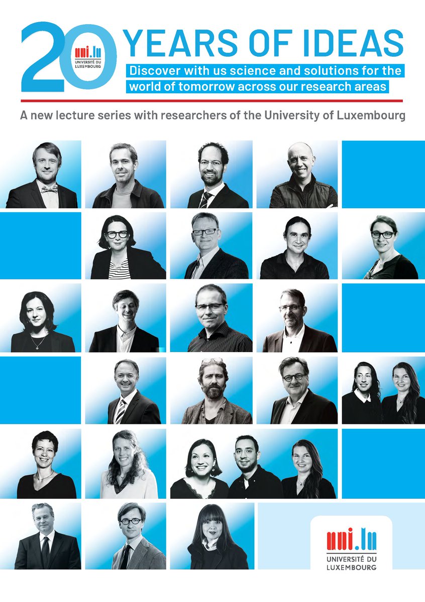 Science Lecture Series: #20Years of ideas!

Discover cutting-edge science &amp; solutions for the world of tomorrow!

Join us for this new lecture series with #uni_lu researchers.

Open to all and free of charge, with topics from across our research areas.

uni.lu/en/20th-annive…