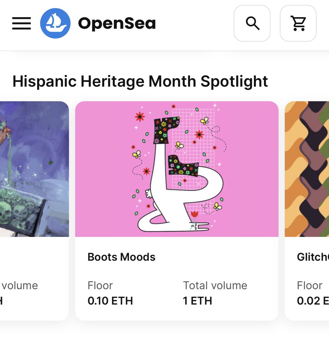 Gm my ppl!!!
This was so unexpected 🥹
Im featured in the <a href="/opensea/">OpenSea</a> 's front page. What???????  Aaaaaa  haha def a check point in my wish list ❤️❤️❤️❤️
