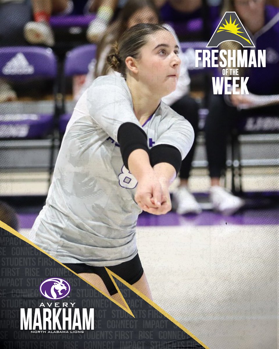 ASUNVB's tweet photo. .@UNA_Volleyball’s Anna Katherine Griggs (Player) and Avery Markham (Freshman) both claimed #ASUNVB weekly awards 💯💪🏐👀

📰 | https://t.co/Jgqcx8HGu5

#RoarLions https://t.co/eDdipQtkCG